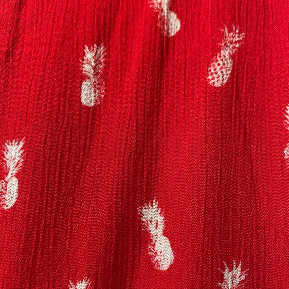 Market & spruce  red and white print dress. - Picture 5 of 6
